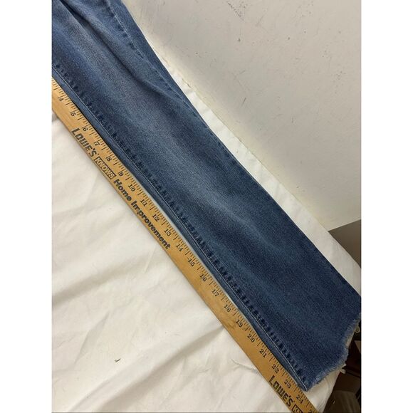 D. Jeans denim stretch jeans raw hems size 8 - Picture 7 of 16